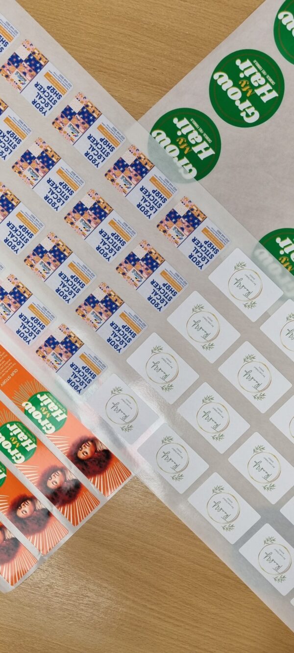 personalised cosmetic sticker sheets